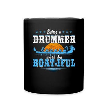 Chinese Dragon Boat Race - Full Colour Mug - black - Front