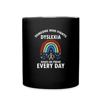 Dyslexie Interventionniste pour la dyslexie - Mug uni - noir - Devant