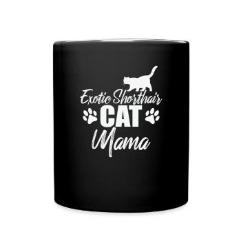 Exotic Shorthair Cat Mama British Cat - Full Colour Mug - black - Front