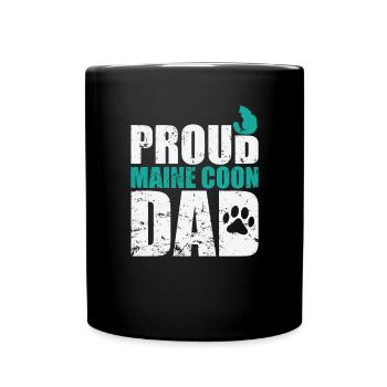 Fier Maine Coon Papa Chat Chat Chat - Mug uni - noir - Devant