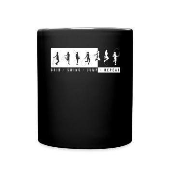 Fitness Roping - Jumping rope for women - Full Colour Mug - black - Front