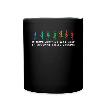 Fitness Roping - Jumping rope for women - Full Colour Mug - black - Front