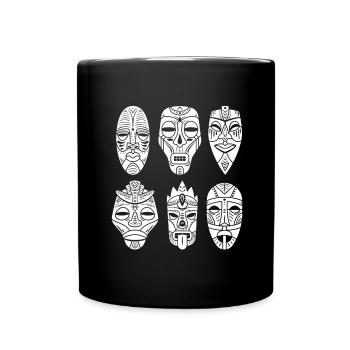 Maori Hei Tiki Tribal Tattoo New Zealand - Tasse einfarbig - Schwarz - Vorne