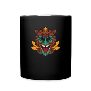 Maori Hei Tiki Tribal Tattoo Nouvelle-Zélande - Mug uni - noir - Devant