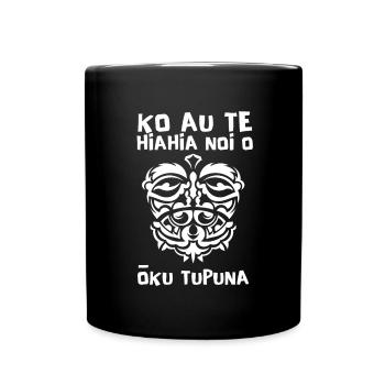 Maori Hei Tiki Tribal Tattoo New Zealand - Tasse einfarbig - Schwarz - Vorne