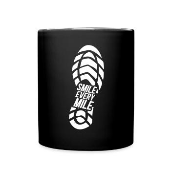 Smile Every Mile - Full Colour Mug - black - Front