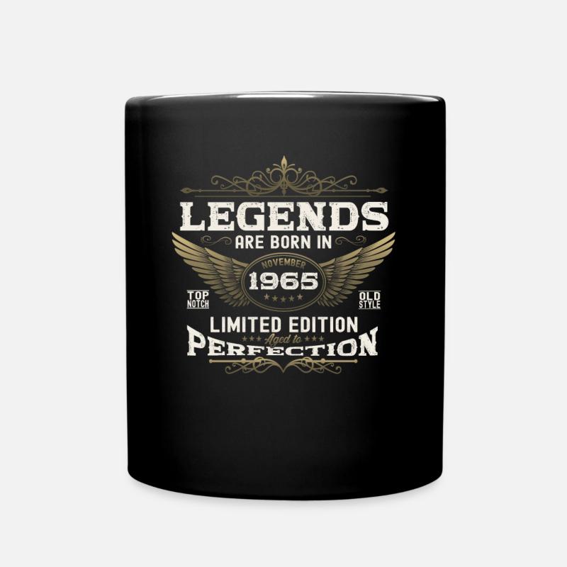 Legende November 1965 57. Geburtstag Geschenk Fun - Tasse einfarbig - Schwarz