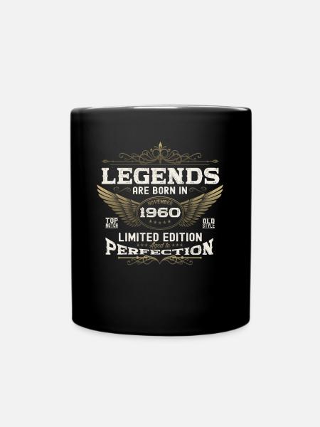 Legende November 1960 62. Geburtstag Geschenk Fun - Tasse einfarbig - Schwarz
