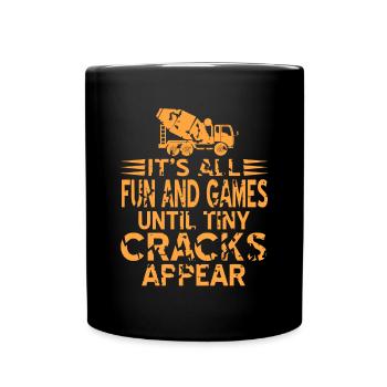 Conception de construction en béton pour les travailleurs de la construction et les chantiers de construction - Mug uni - noir - Devant