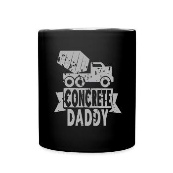 Concrete construction design for construction workers and construction site - Full Colour Mug - black - Front