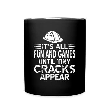 Concrete construction design for construction workers and construction site - Full Colour Mug - black - Front