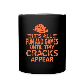 Concrete construction design for construction workers and construction site - Full Colour Mug - black - Front