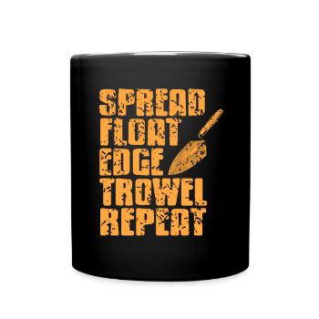 Concrete construction design for construction workers and construction site - Full Colour Mug - black - Front