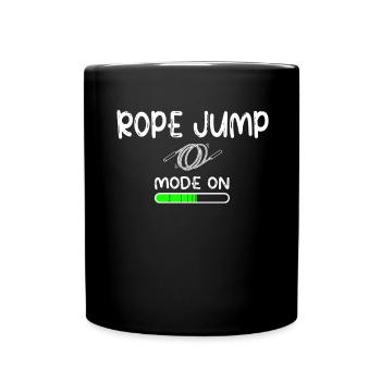Fitness Roping - Jumping rope for women - Full Colour Mug - black - Front
