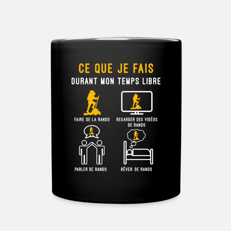 rando temps libre cadeau randonneur - Mug uni - noir