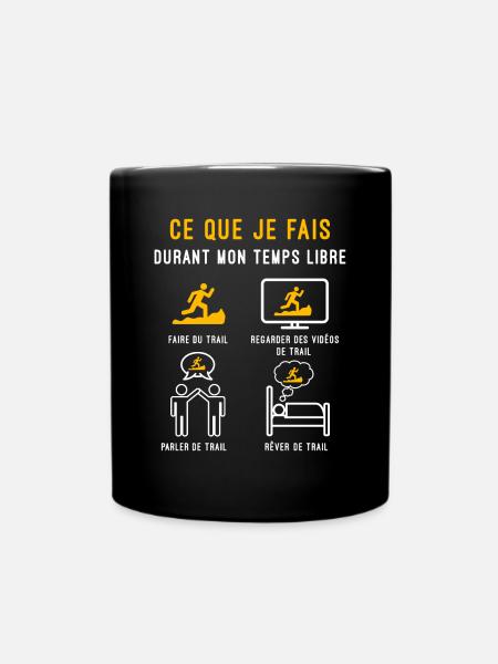 trail temps libre cadeau traileur - Mug uni - noir