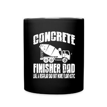Concrete construction design for construction workers and construction site - Full Colour Mug - black - Front