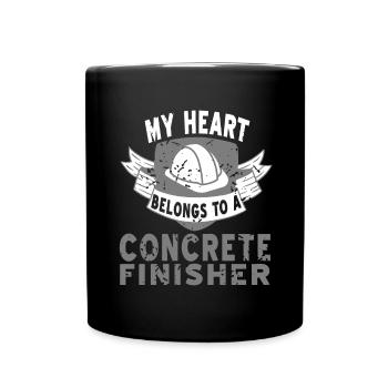 Concrete construction design for construction workers and construction site - Full Colour Mug - black - Front