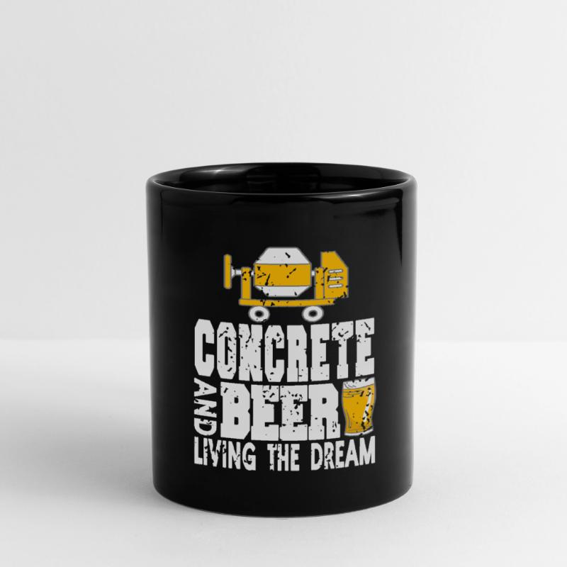 Conception de constructeur en béton pour les constructeurs et le chantier de construction Mug uni