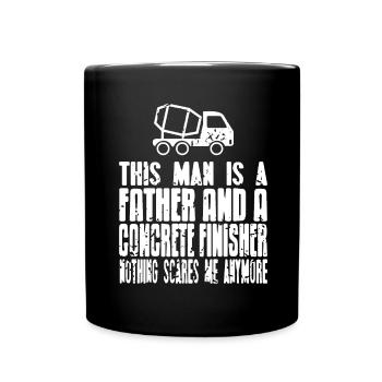 Concrete construction design for construction workers and construction site - Full Colour Mug - black - Front