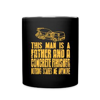 Conception de constructeur en béton pour les constructeurs et le chantier de construction - Mug uni - noir - Devant