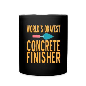 Concrete construction design for construction workers and construction site - Full Colour Mug - black - Front