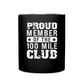 100 Mile Club Ultra Run Trail Running Ultrarunners - Mug uni - noir - Devant
