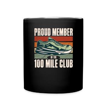 100 Mile Club Ultra Run Trail Running Ultrarunners - Mug uni - noir - Devant