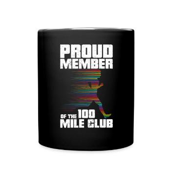 100 Mile Club Ultra Run Trail Running Ultrarunners - Mug uni - noir - Devant