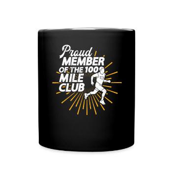 100 Mile Club Ultra Run Trail Running Ultrarunners - Mug uni - noir - Devant