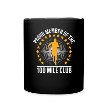 100 Mile Club Ultra Run Trail Running Ultrarunners - Mug uni - noir - Devant
