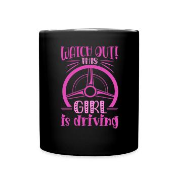 Driving licence test Driving test - Full Colour Mug - black - Front