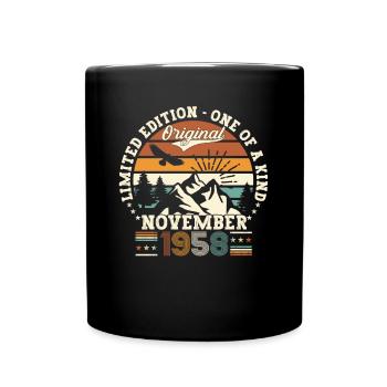 Original novembre 1958 64e anniversaire cadeau - Mug uni - noir - Devant