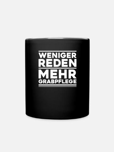 Friedhofsgärtner Friedhof Cemetery Gardener - Tasse einfarbig - Schwarz