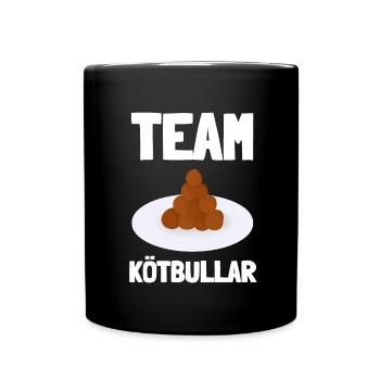 Sweden Swedish Meatball Mer Kötbullar - Tasse einfarbig - Schwarz - Vorne