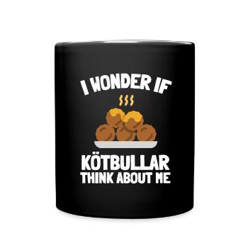Sweden Swedish Meatball Mer Kötbullar - Tasse einfarbig - Schwarz - Vorne