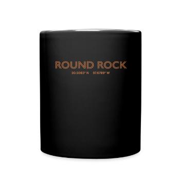 Coordonnées de la ville des États-Unis - Round Rock - Mug uni - noir - Devant