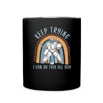 Field Hockey Goalie Hockey Goalie Saying - Full Colour Mug - black - Front