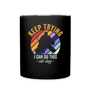 Field Hockey Goalie Hockey Goalie Saying - Full Colour Mug - black - Front
