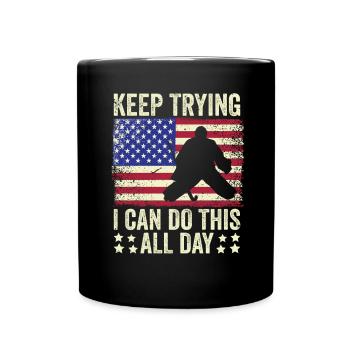 Field Hockey Goalie Hockey Goalie Saying - Full Colour Mug - black - Front