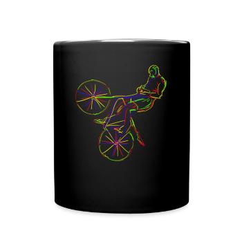 Radball Rad Radballer - Tasse einfarbig - Schwarz - Vorne