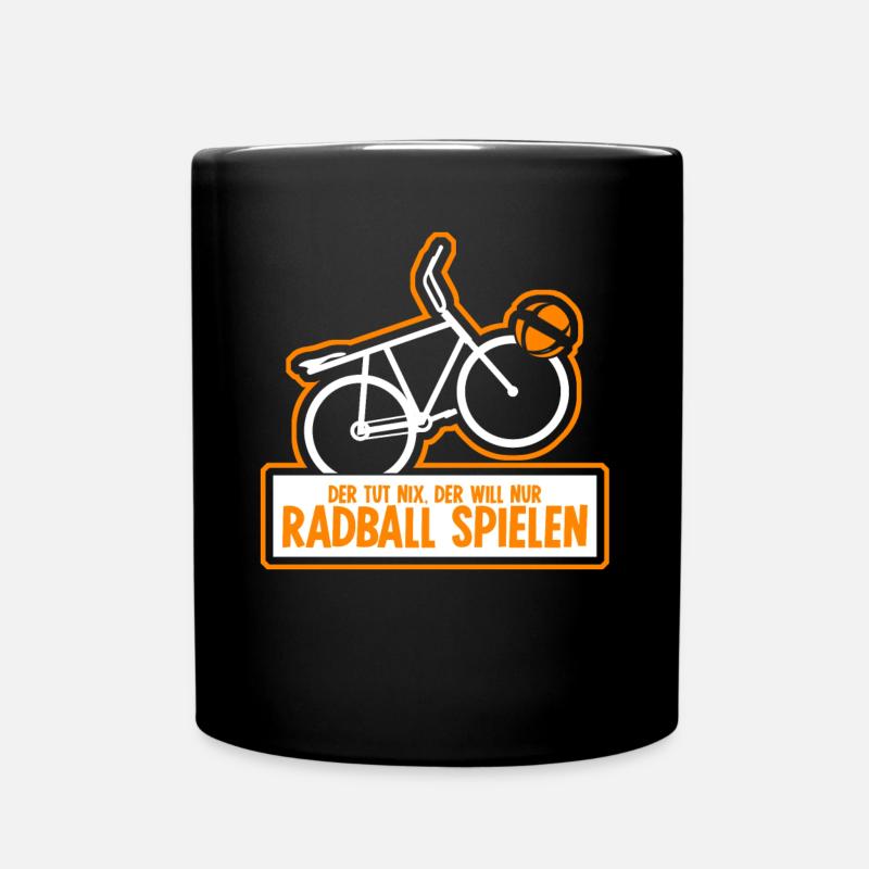 Radball Der tut nix Radballer - Tasse einfarbig - Schwarz
