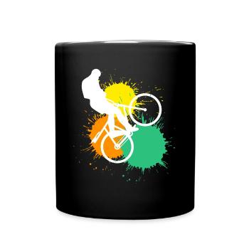 Radball - Tasse einfarbig - Schwarz - Vorne
