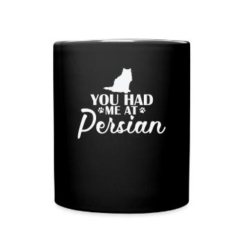 Tu m’as eu chez Persian Cat Breed Domestic Cat - Mug uni - noir - Devant