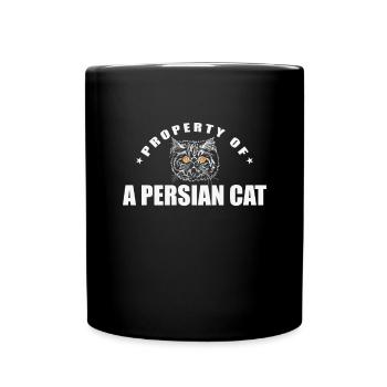 Property of a Persian Cat Domestic Cat Breed - Full Colour Mug - black - Front