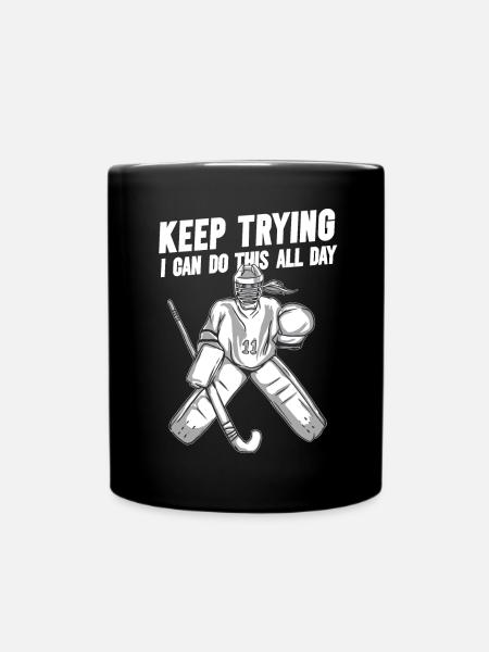 Gardien de but de hockey sur gazon Gardien de but de hockey sur gazon - Mug uni - noir