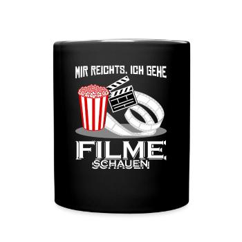 Heimkino Filme Filmabend Kinofilme Kino - Tasse einfarbig - Schwarz - Vorne