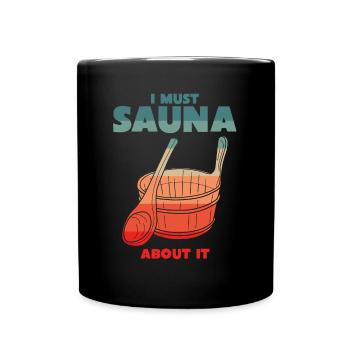 Sauna Jogue Sauna Sauna Saunistes - Mug uni - noir - Devant