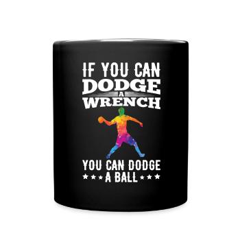 Sports d’équipe de ballon chasseur - Mug uni - noir - Devant