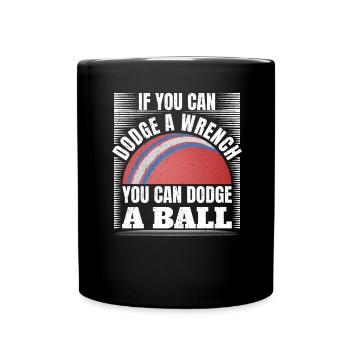 Dodgeball Team Sports - Full Colour Mug - black - Front